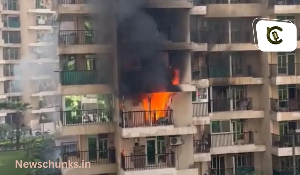 Massive fire breaks out in Gaur City: गौर सिटी के 16th एवेन्यू में लगी भीषण आग, कई लोग फंसे, रेस्क्यू ऑपरेशन जारी